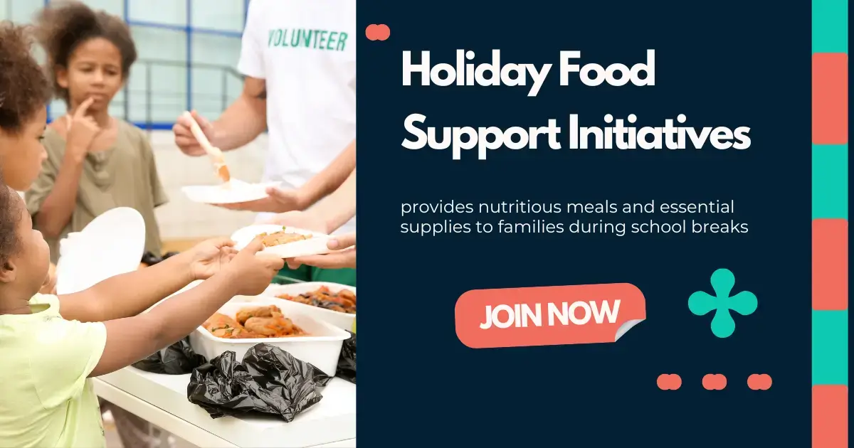 Holiday food support initiative providing meals and gifts to families in need